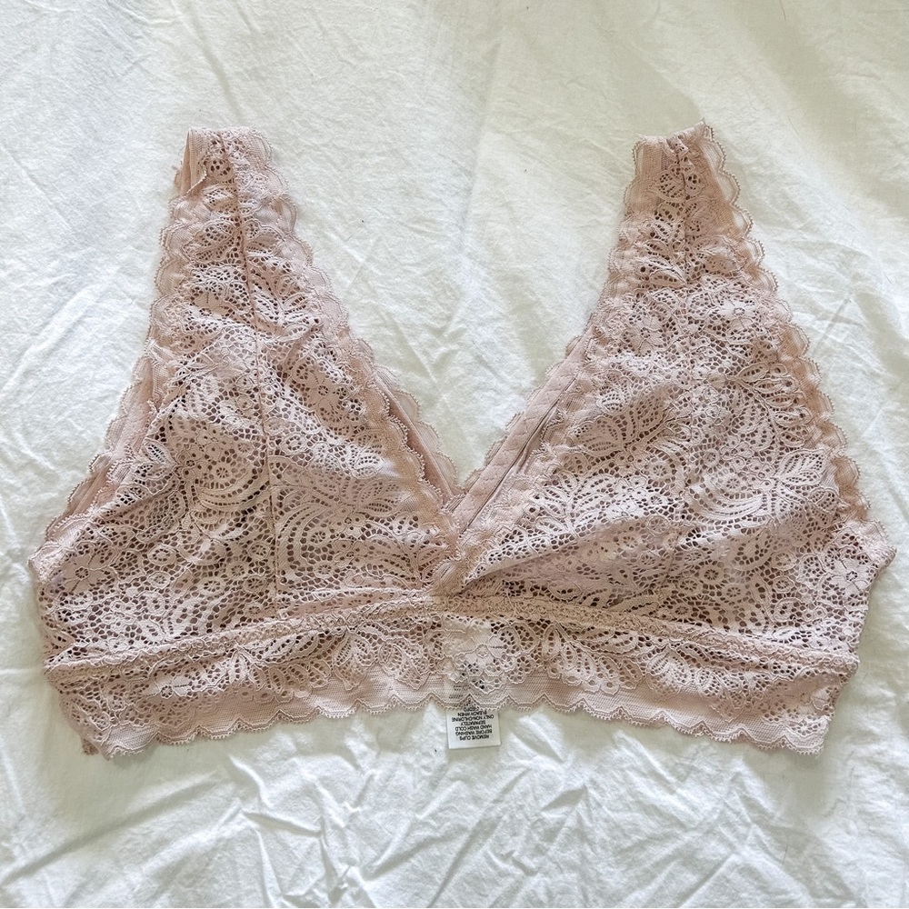 Maurice’s Dusty Rose Lace Bralette - Size 0